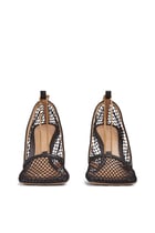 حذاء كلاسيكي من شبكة مطاطية بكعب مقاس 90مم